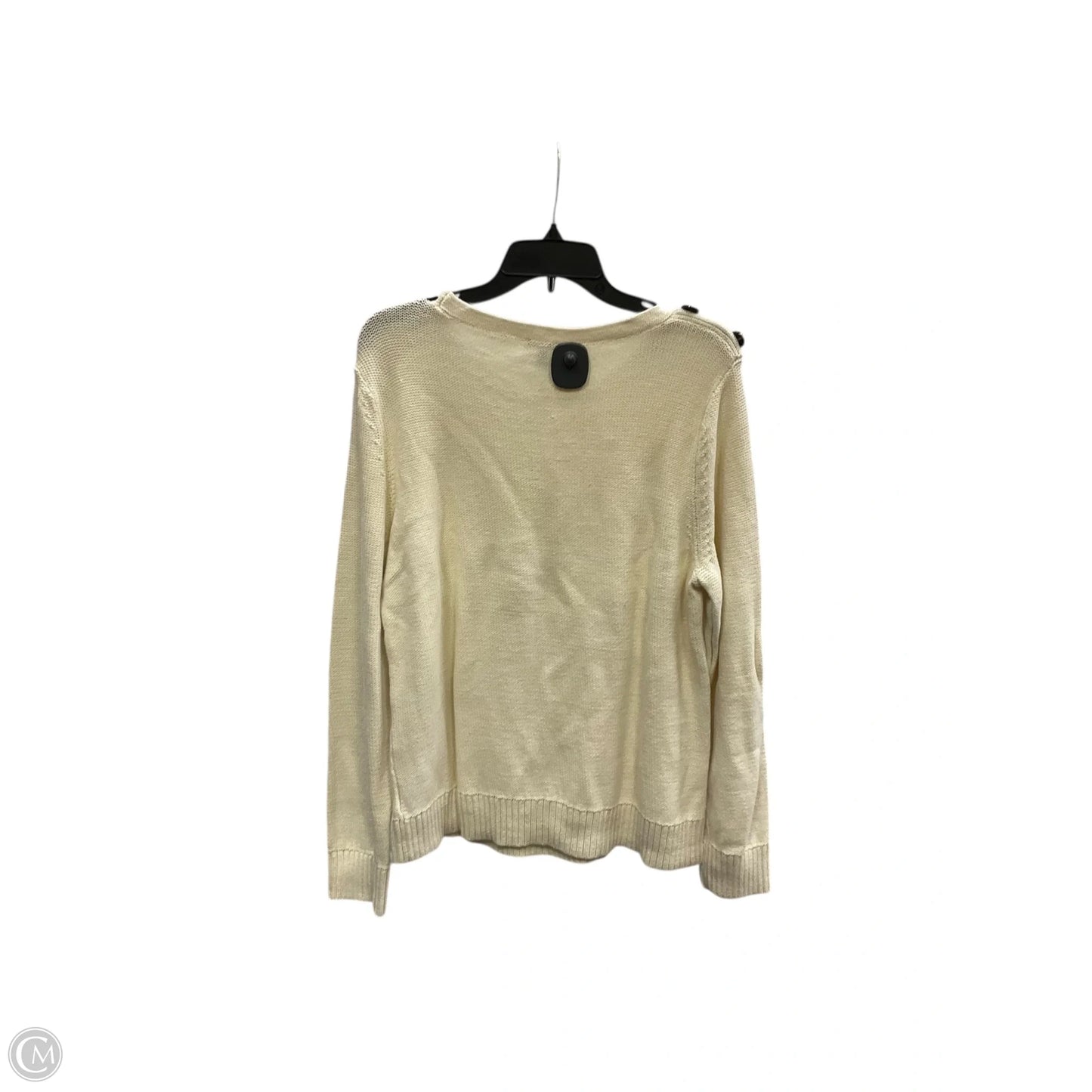 Sweater By Talbots In Cream, Size: Xl
