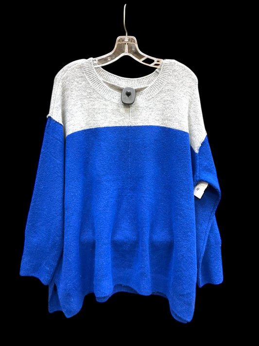 Sweater By Vince Camuto In Blue, Size: 1x