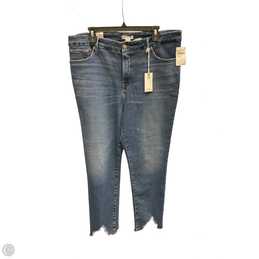Jeans Skinny By Good American In Blue Denim, Size: 16