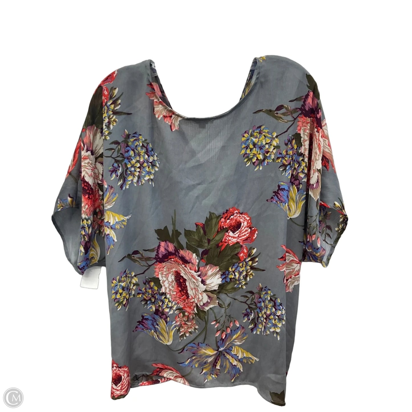 Top Short Sleeve By Umgee In Grey, Size: M