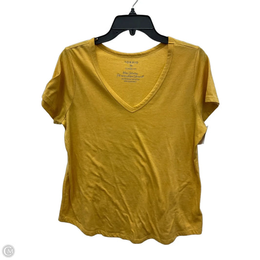 Top Short Sleeve Basic By Torrid In Yellow, Size: L