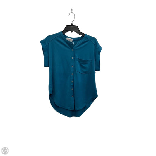 Top Short Sleeve By Lou And Grey In Blue, Size: Xs