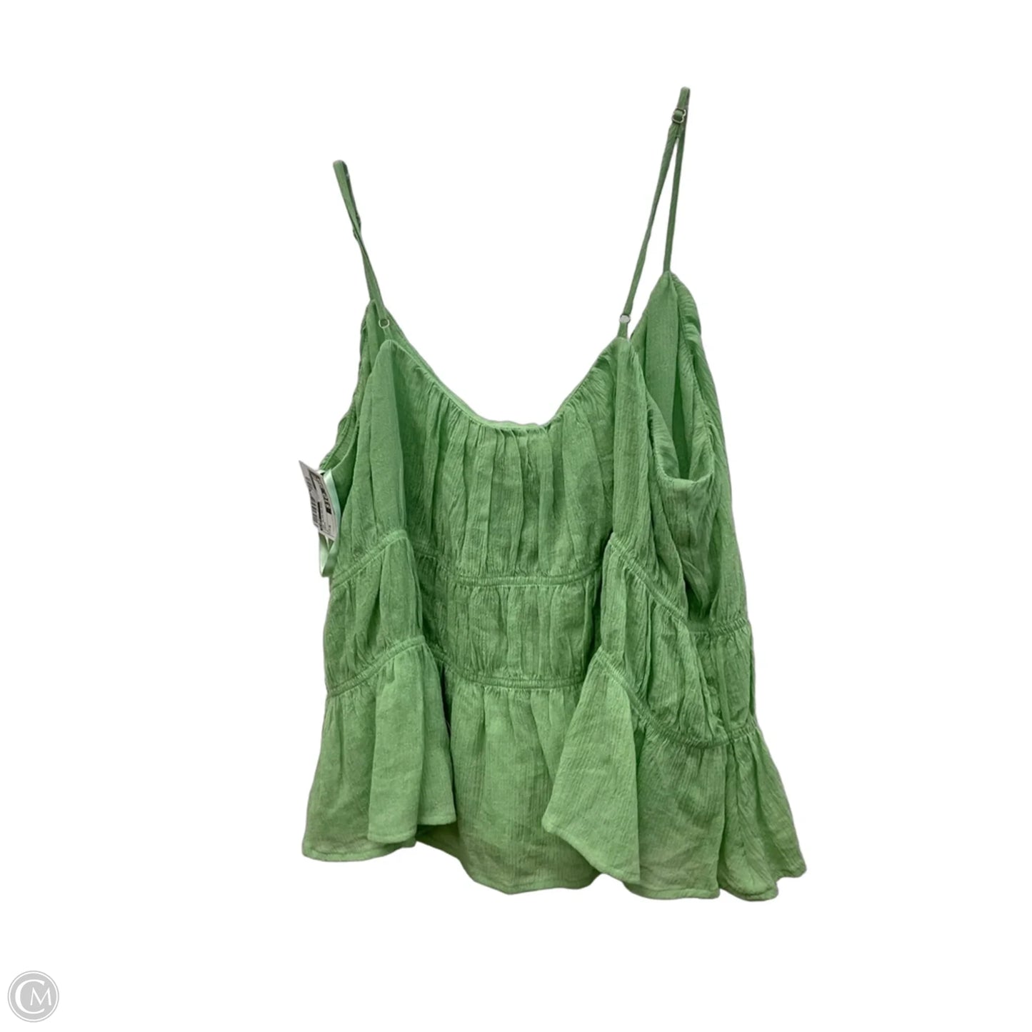 Top Sleeveless By Loft In Green, Size: M