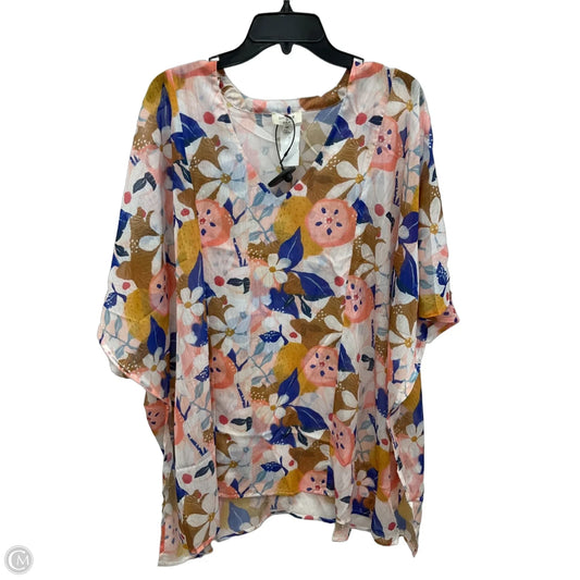 Top Short Sleeve By Umgee In Multi-colored, Size: L