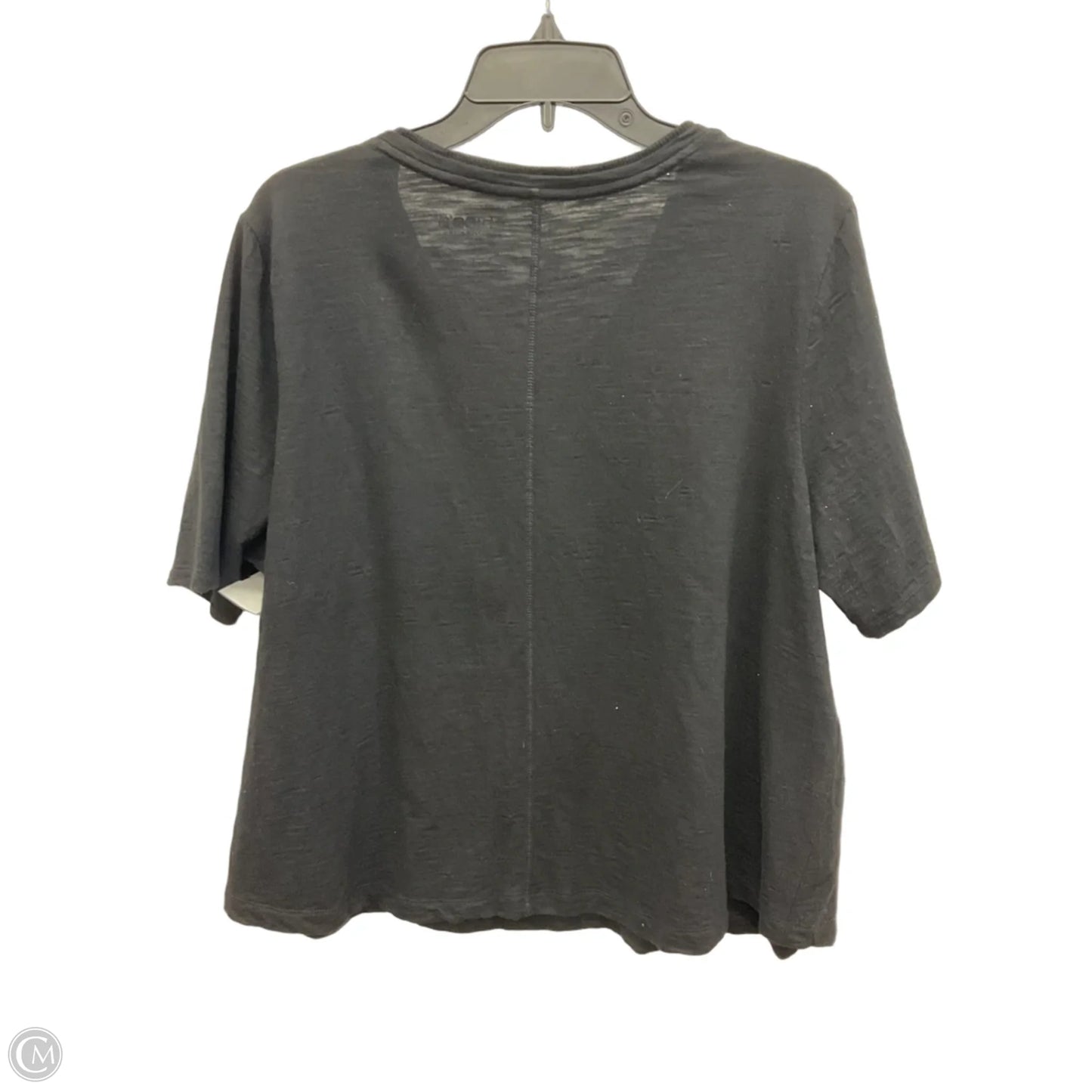 Top Short Sleeve Basic By Chicos In Black, Size: Xxl