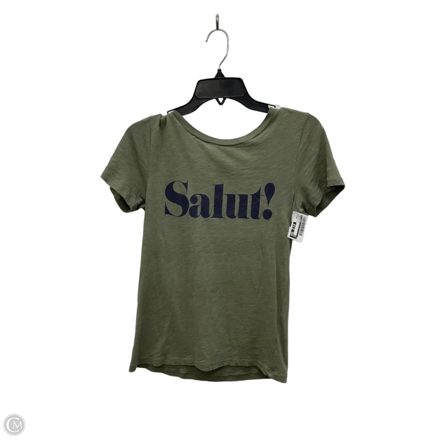 Top Short Sleeve By J. Crew In Green, Size: Xs