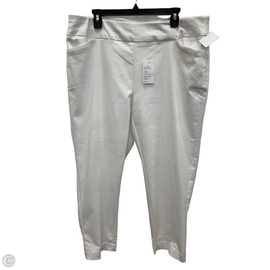 Pants Chinos & Khakis By Croft And Barrow In White, Size: 18