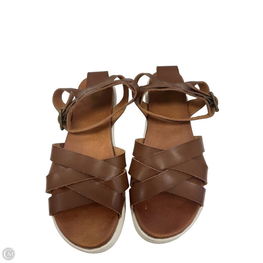 Sandals Flats By Mia In Brown, Size: 8