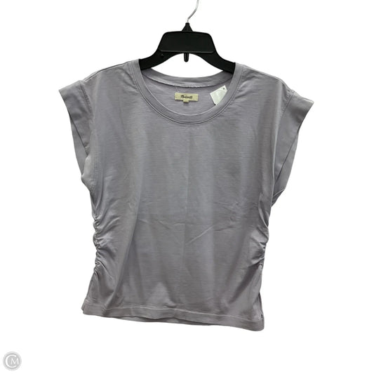 Top Short Sleeve By Madewell In Purple, Size: L