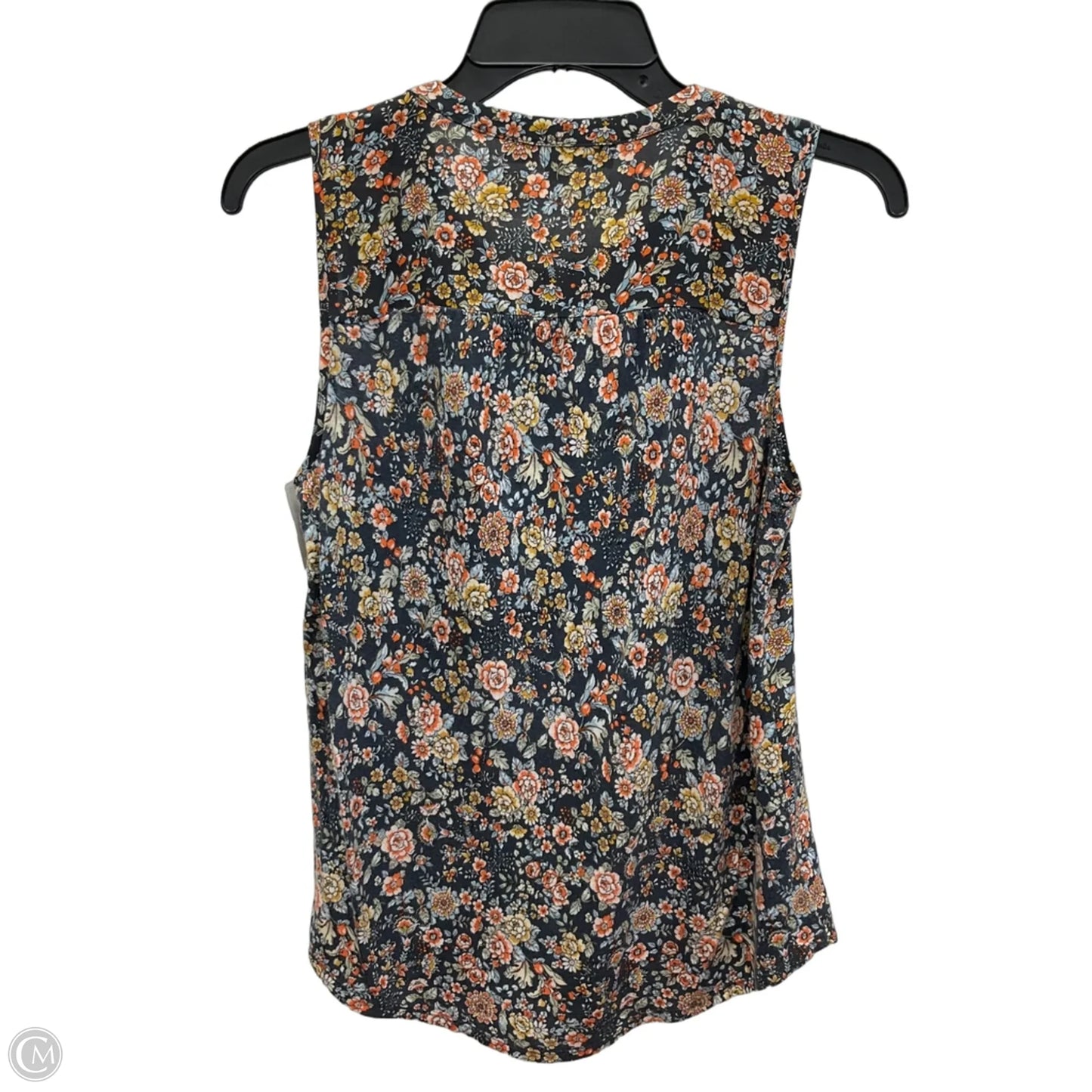 Top Sleeveless By Loft In Floral Print, Size: Xs