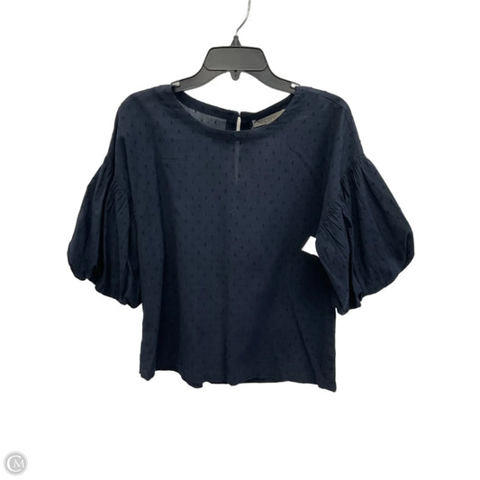Top 3/4 Sleeve By Loft In Blue, Size: Xs