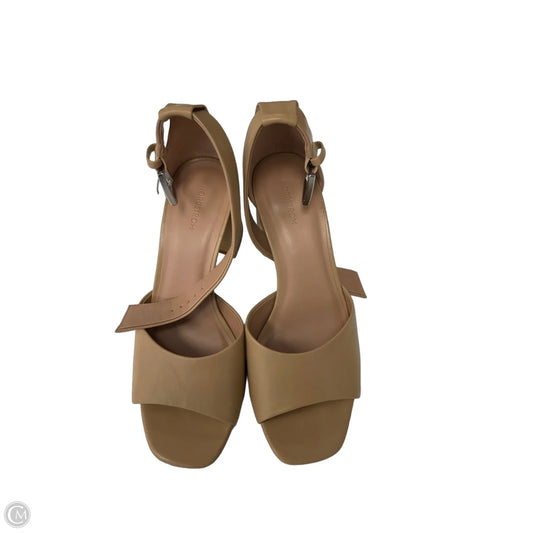 Sandals Heels Block By Nordstrom In Beige, Size: 8.5