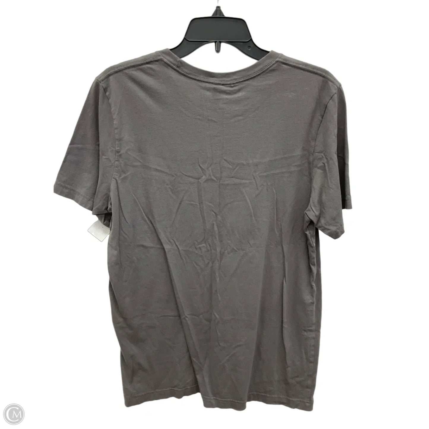 Top Short Sleeve Basic By Canvas In Grey, Size: L