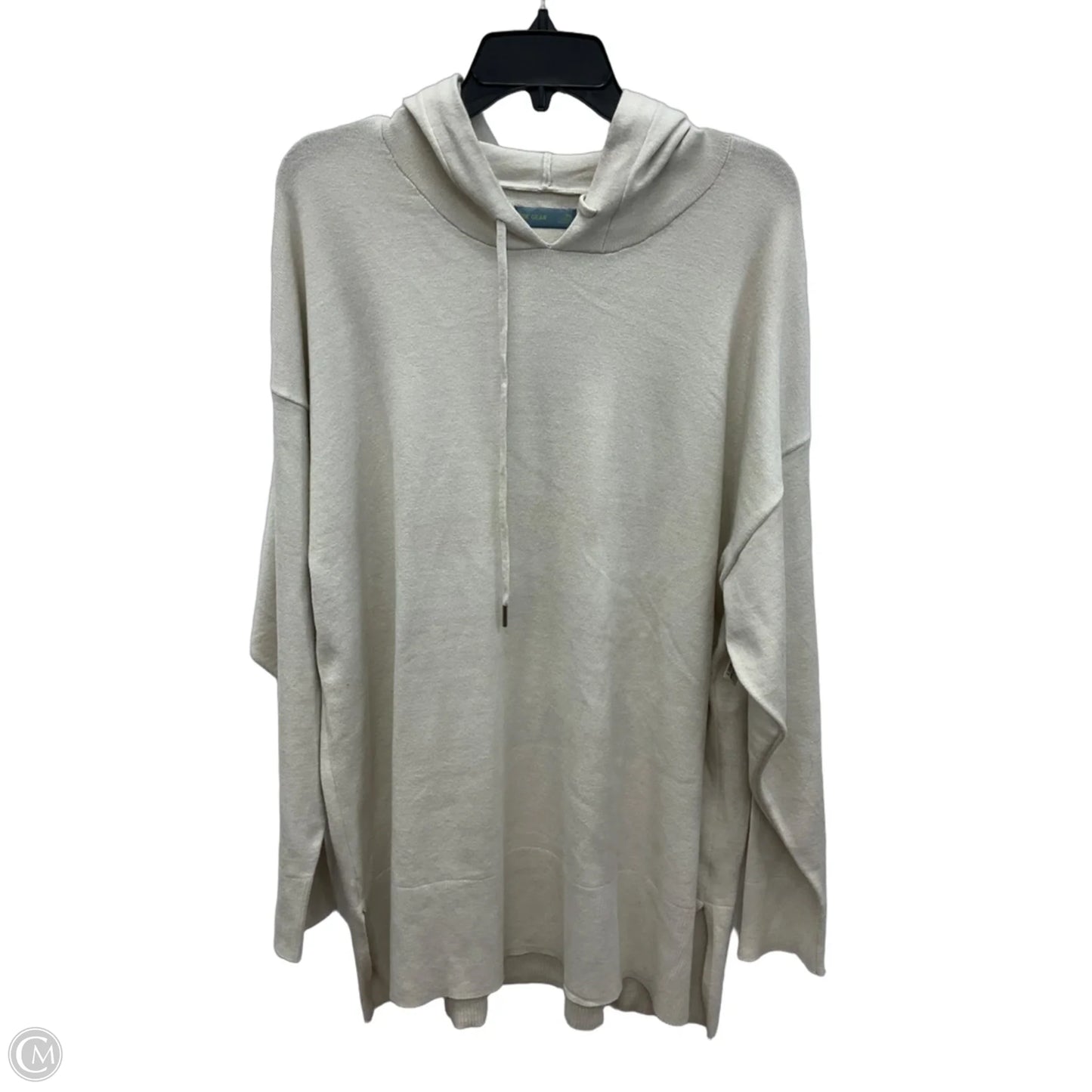 Athletic Sweatshirt Hoodie By Tek Gear In Cream, Size: Xl