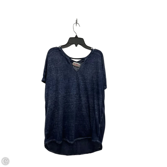 Athletic Top Short Sleeve By Marc New York In Blue, Size: Xl