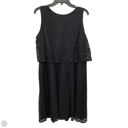 Dress Casual Midi By Chicos In Black, Size: L