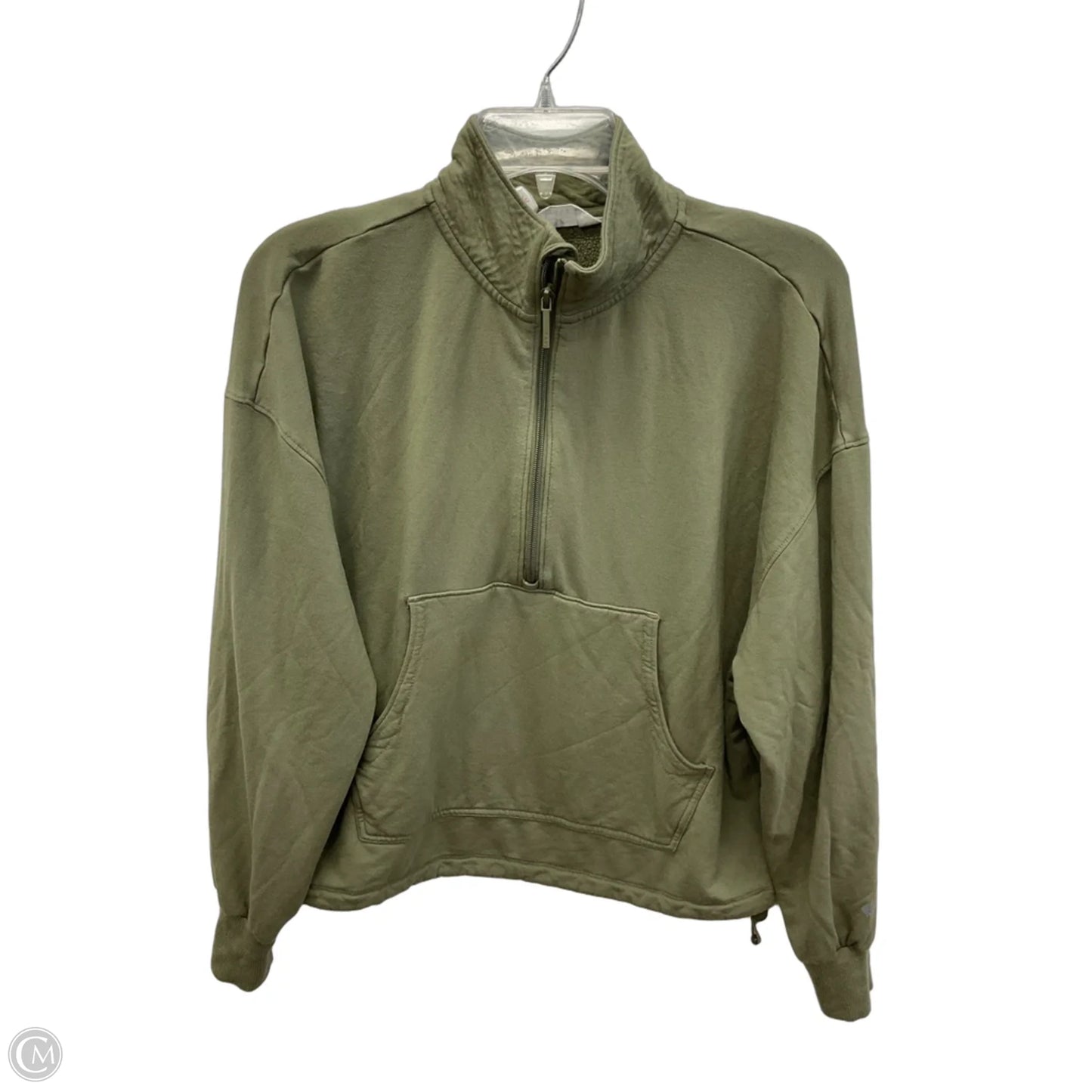 Athletic Sweatshirt Collar By Cmb In Green, Size: Xs