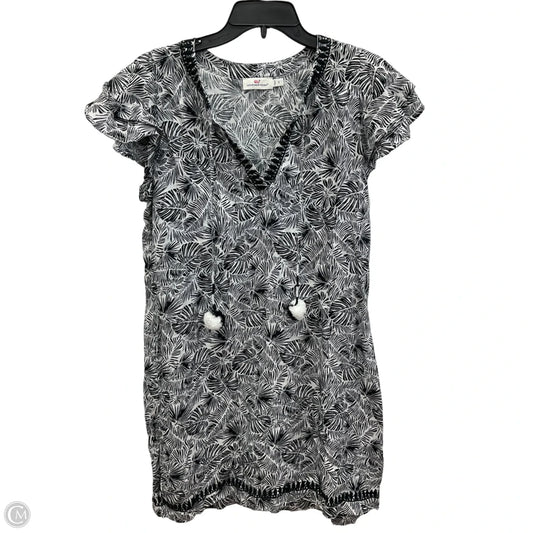 Dress Casual Short By Vineyard Vines In Black & Cream, Size: S