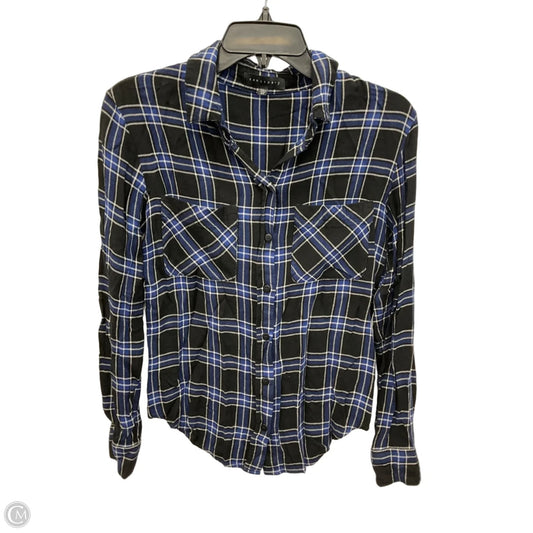 Top Long Sleeve By Sanctuary In Plaid Pattern, Size: Xs