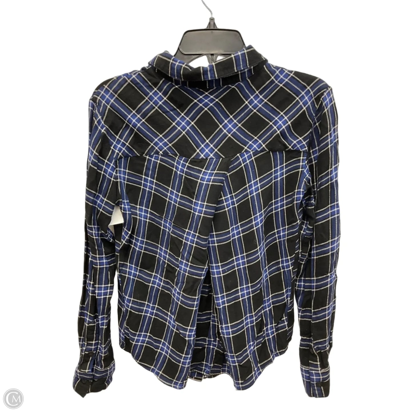 Top Long Sleeve By Sanctuary In Plaid Pattern, Size: Xs