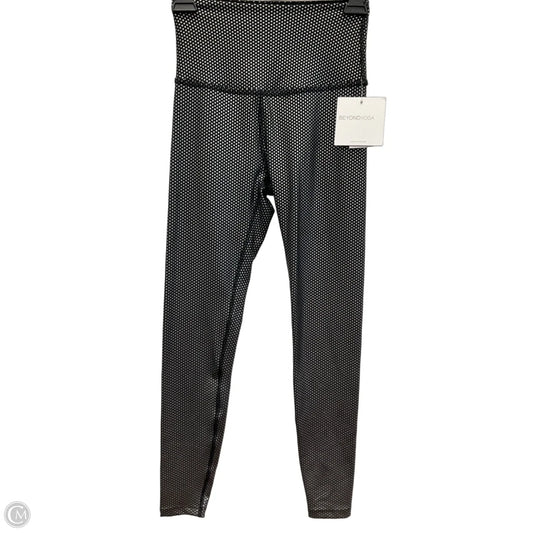 Athletic Leggings By Beyond Yoga In Black & Silver, Size: S