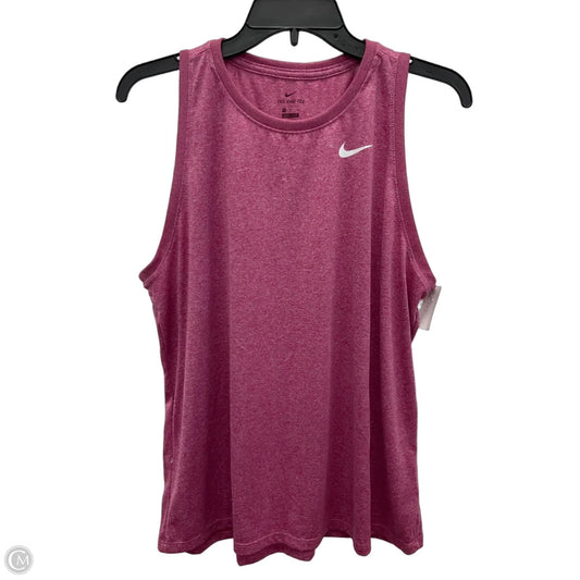 Athletic Tank Top By Nike Apparel In Pink, Size: Xl