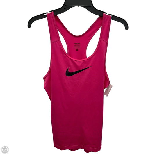 Athletic Tank Top By Nike Apparel In Pink, Size: L