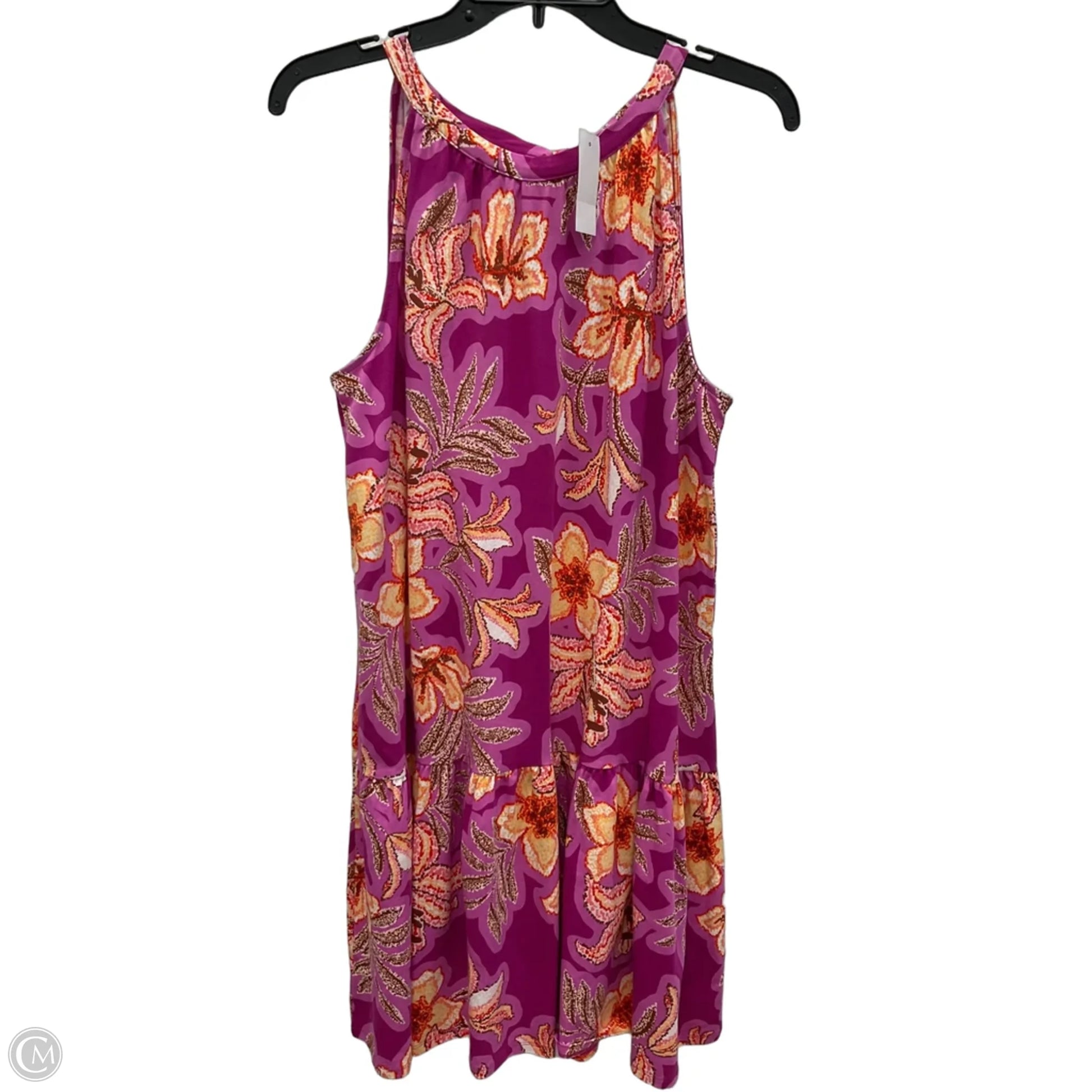 loft floral midi dress Black Floral Print Midi Dress