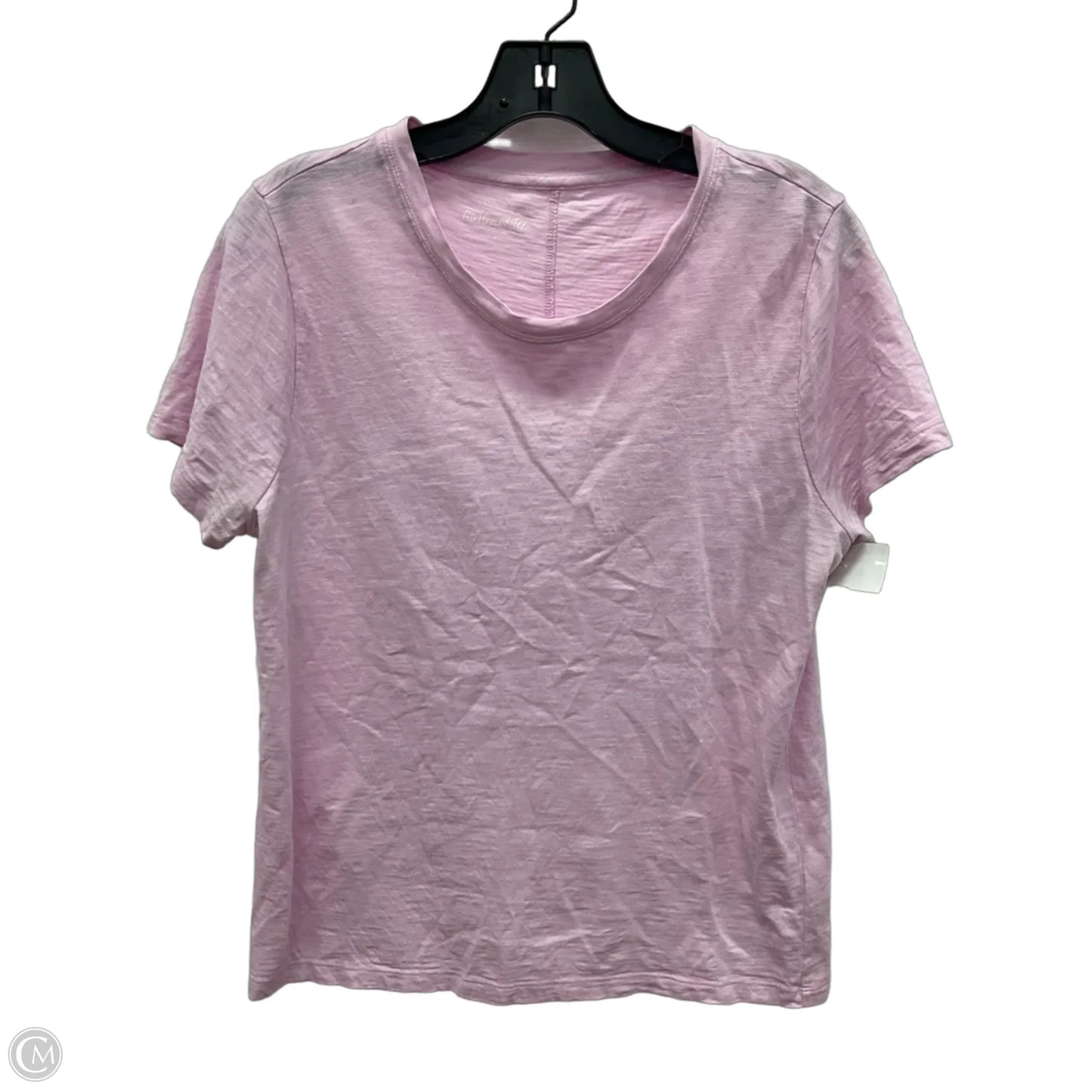 Top Short Sleeve Basic By J. Crew In Pink, Size: L