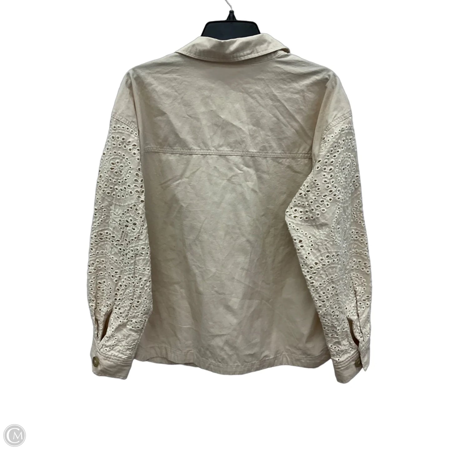 Blouse Long Sleeve By Maurices In Beige, Size: L