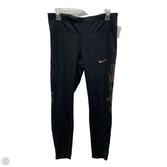 Athletic Leggings By Nike In Black, Size: L