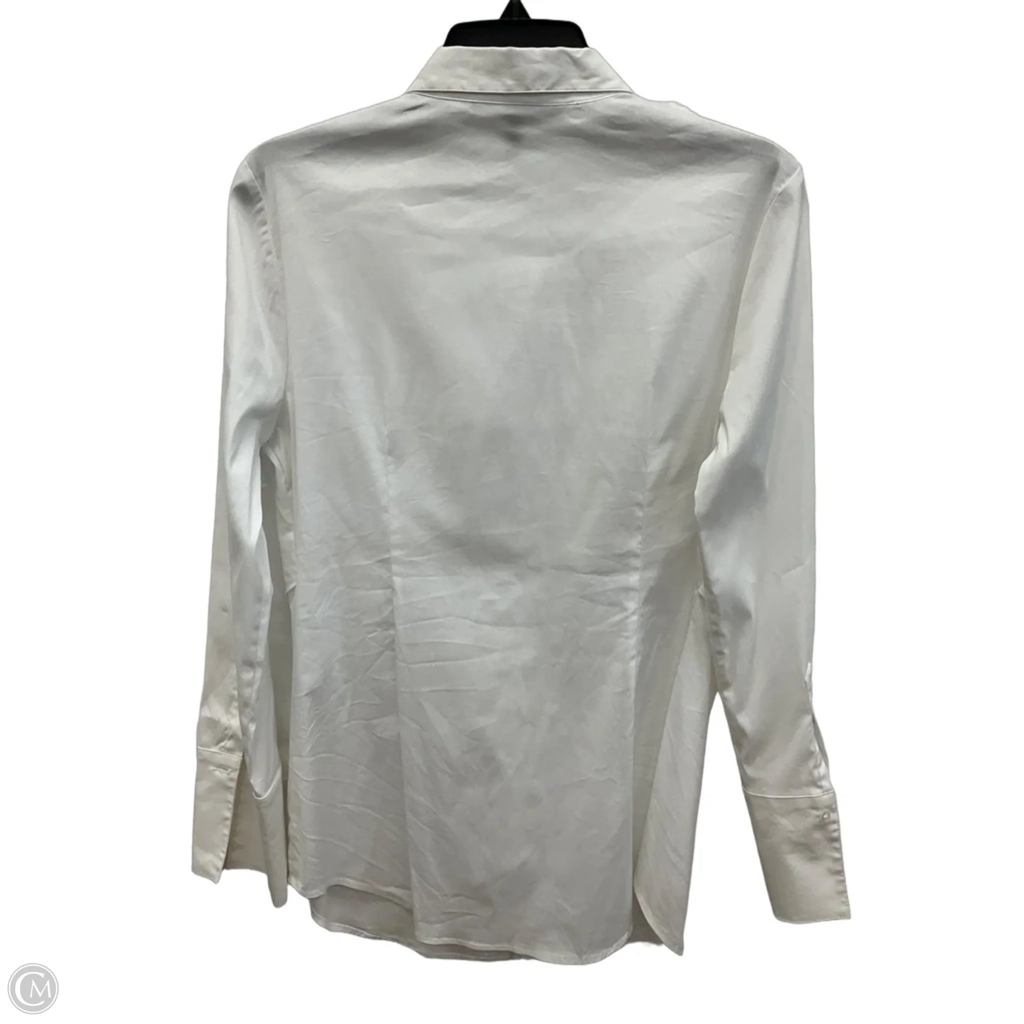 Blouse Long Sleeve By White House Black Market In White, Size: M