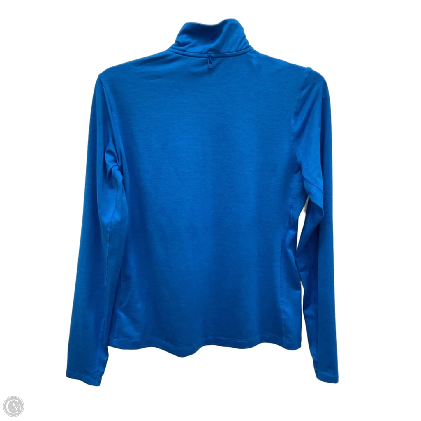 Athletic Top Long Sleeve Collar By Brooks In Blue, Size: M