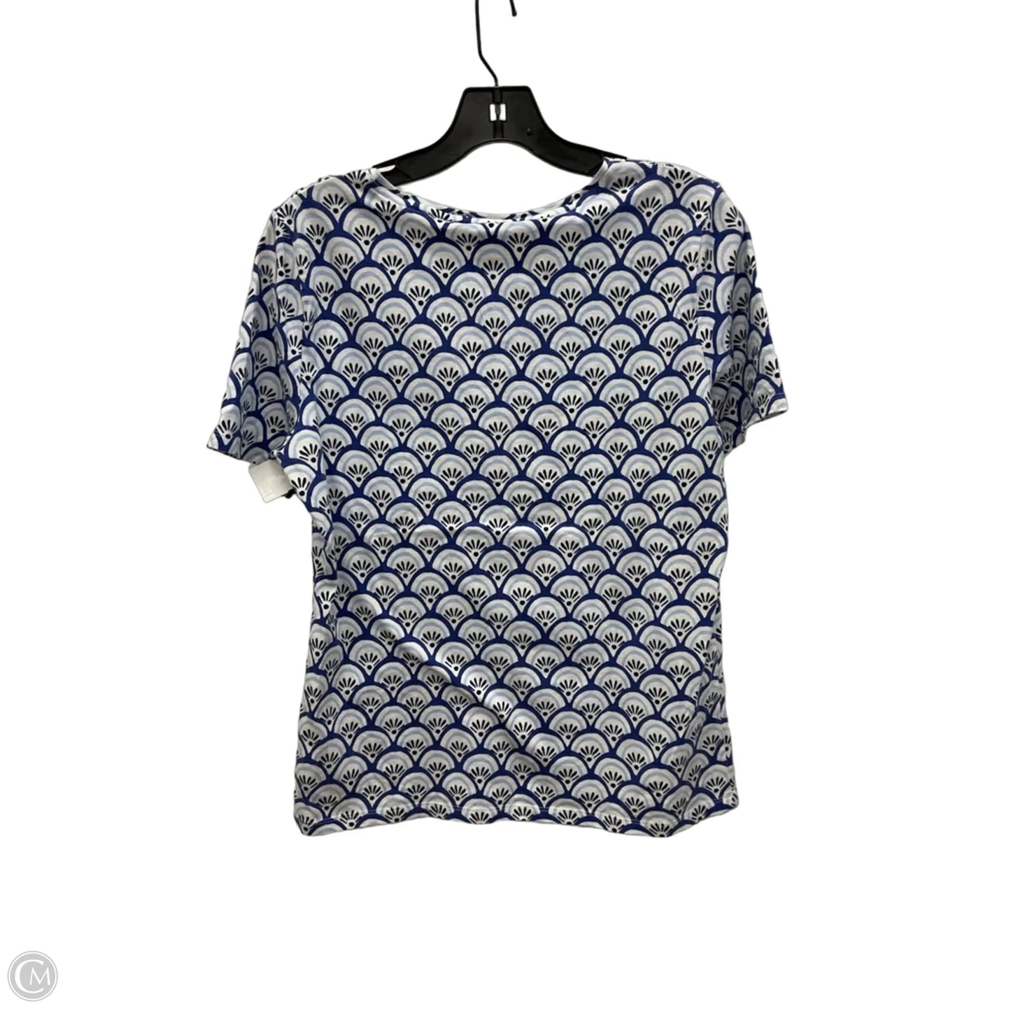 Top Short Sleeve By Talbots In Blue, Size: L