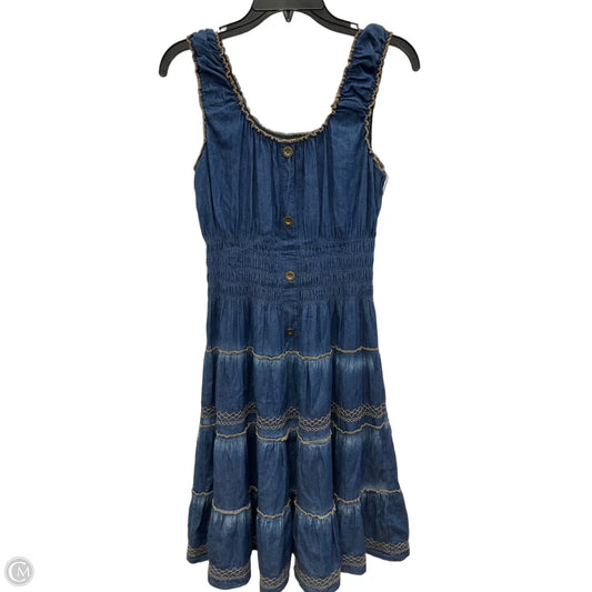 Dress Casual Midi By Lapis In Blue, Size: S