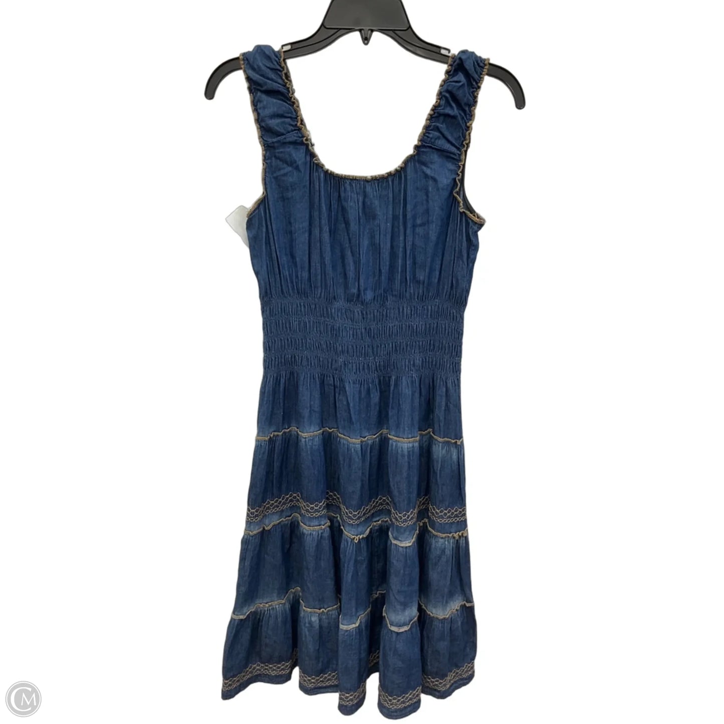 Dress Casual Midi By Lapis In Blue, Size: S