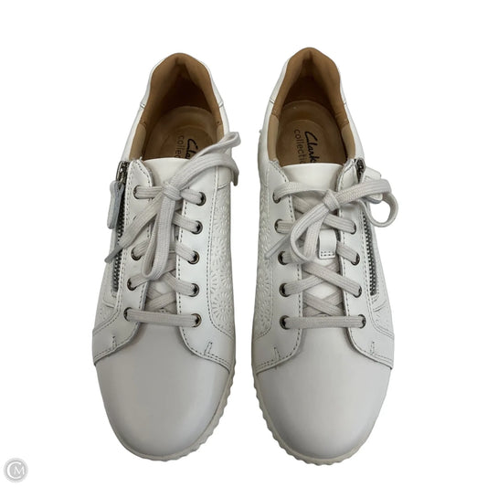 Shoes Sneakers By Clarks In White, Size: 8