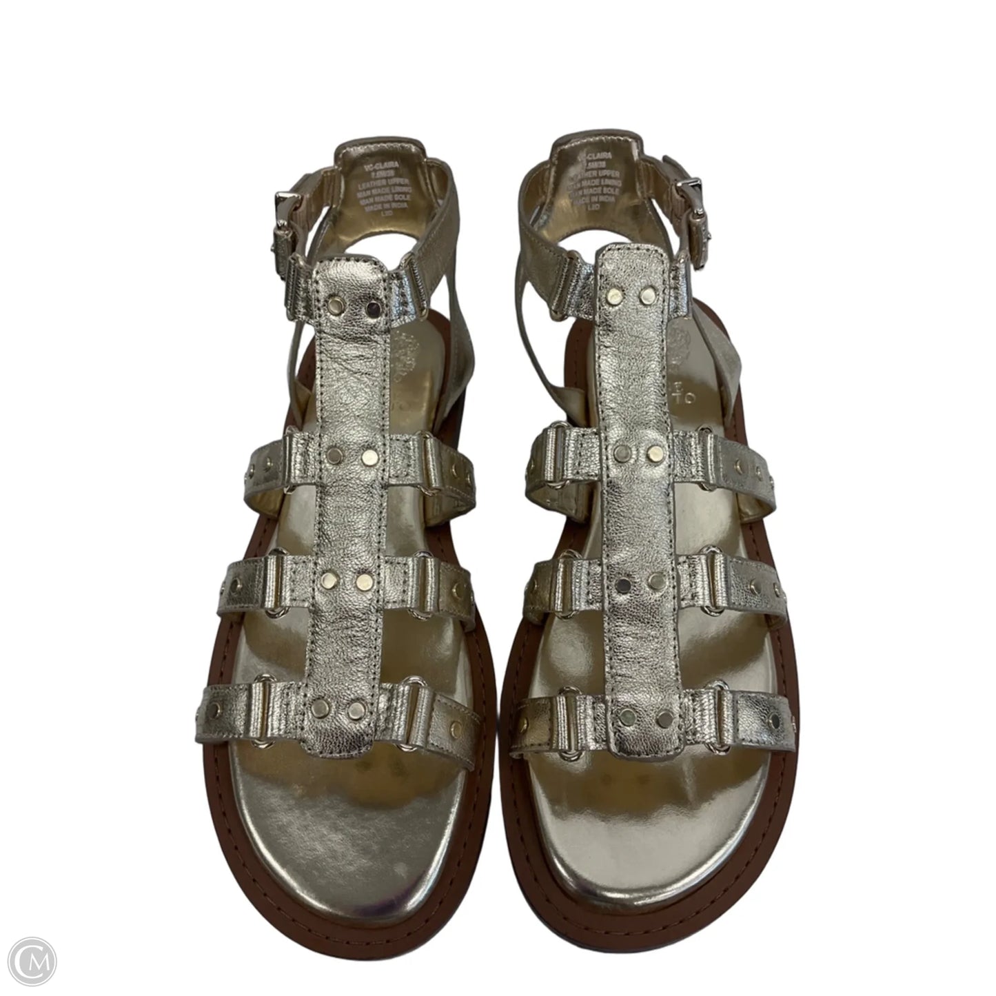 Sandals Flats By Vince Camuto In Gold, Size: 7.5
