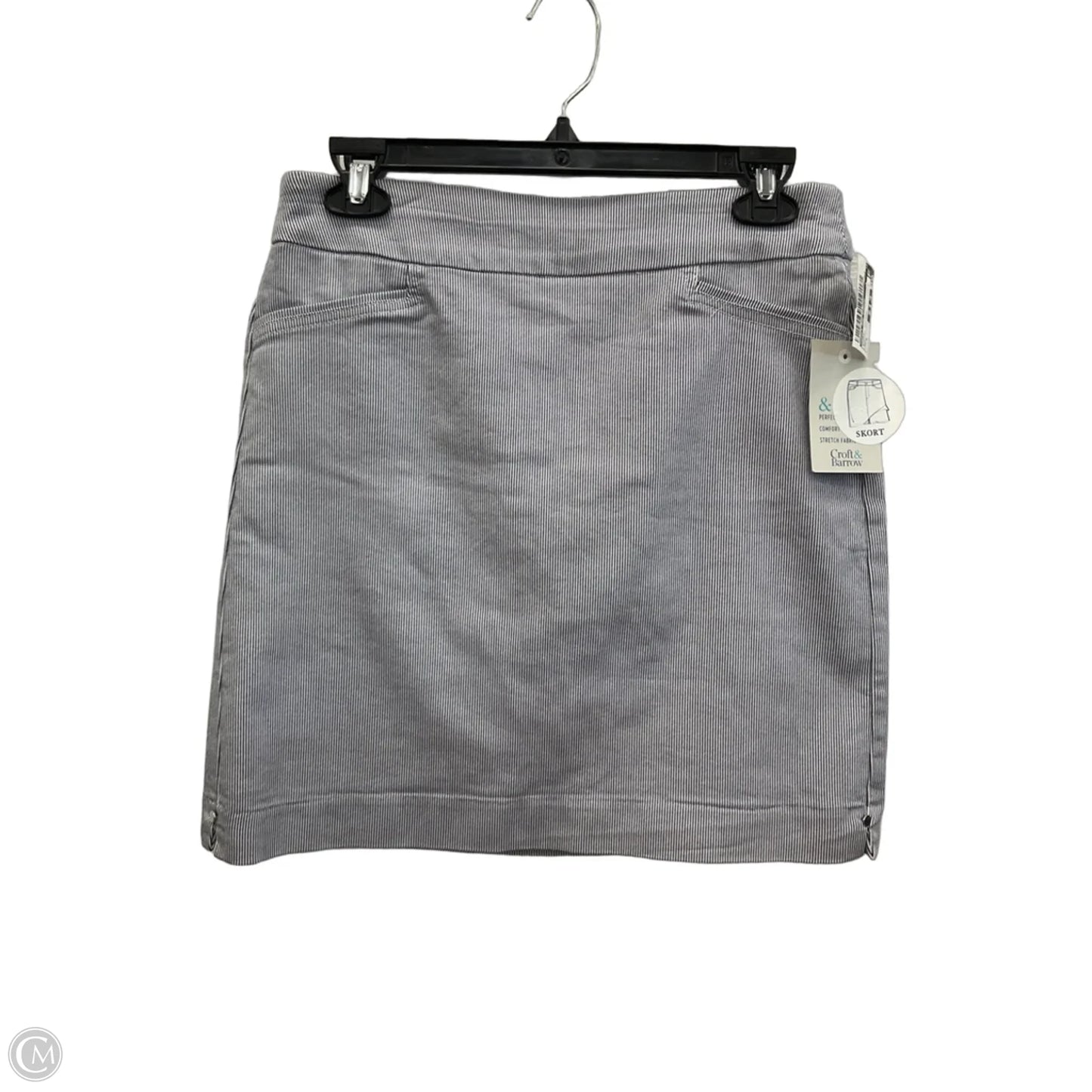 Skort By Croft And Barrow In Striped Pattern, Size: 4