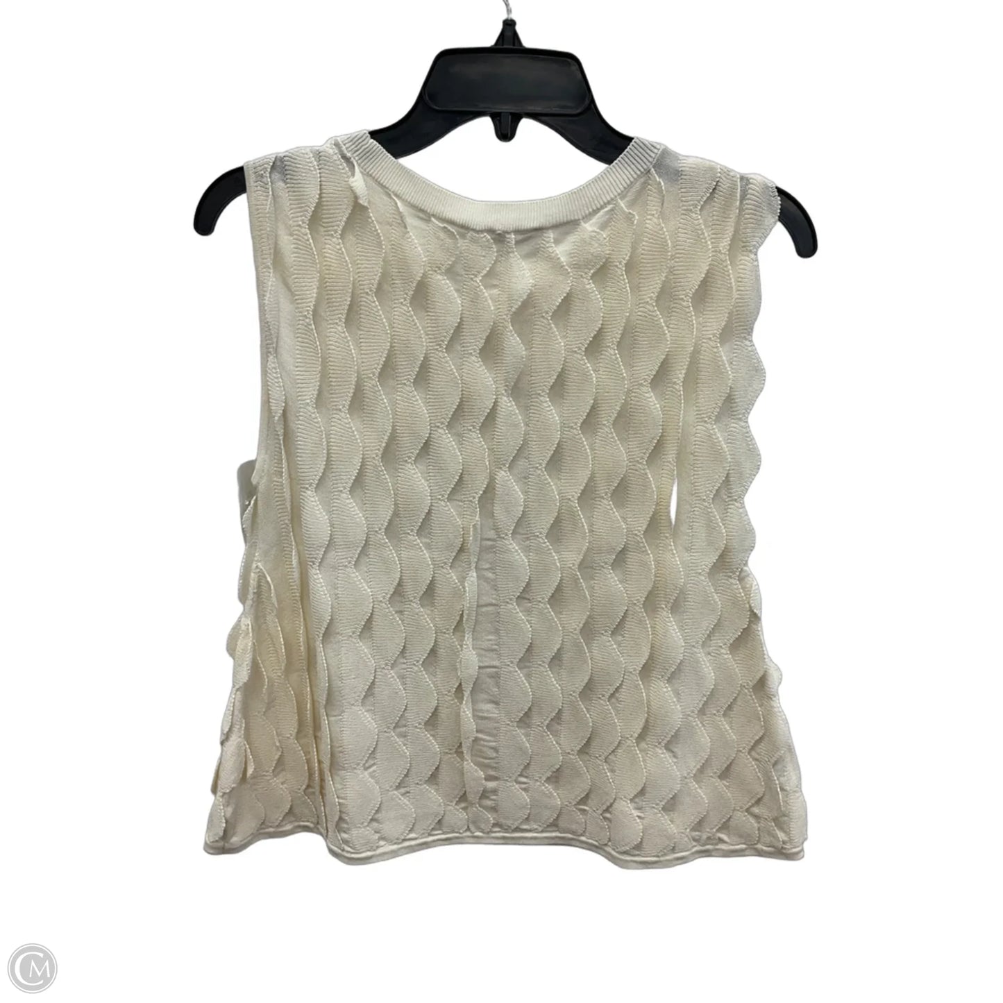 Top Sleeveless By Loft In Cream, Size: S