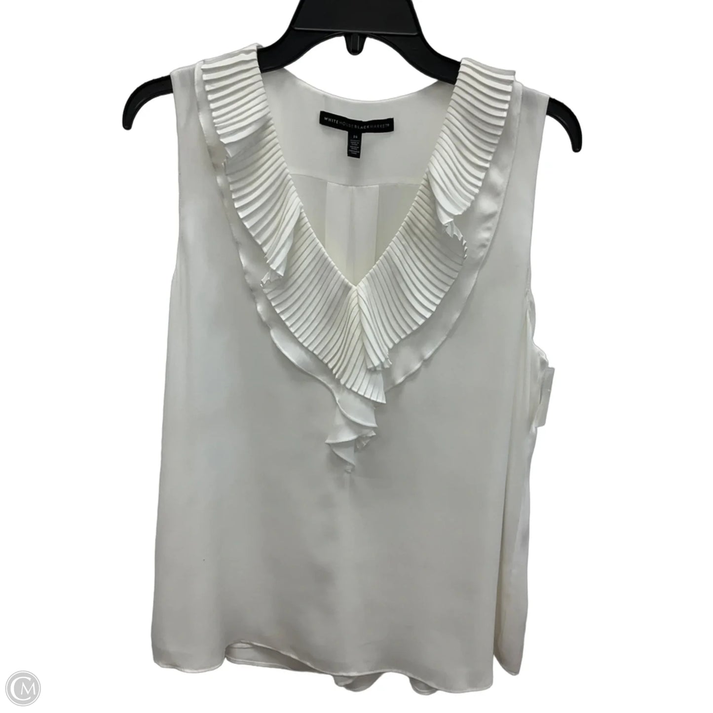 Top Sleeveless By White House Black Market In Cream, Size: Xl