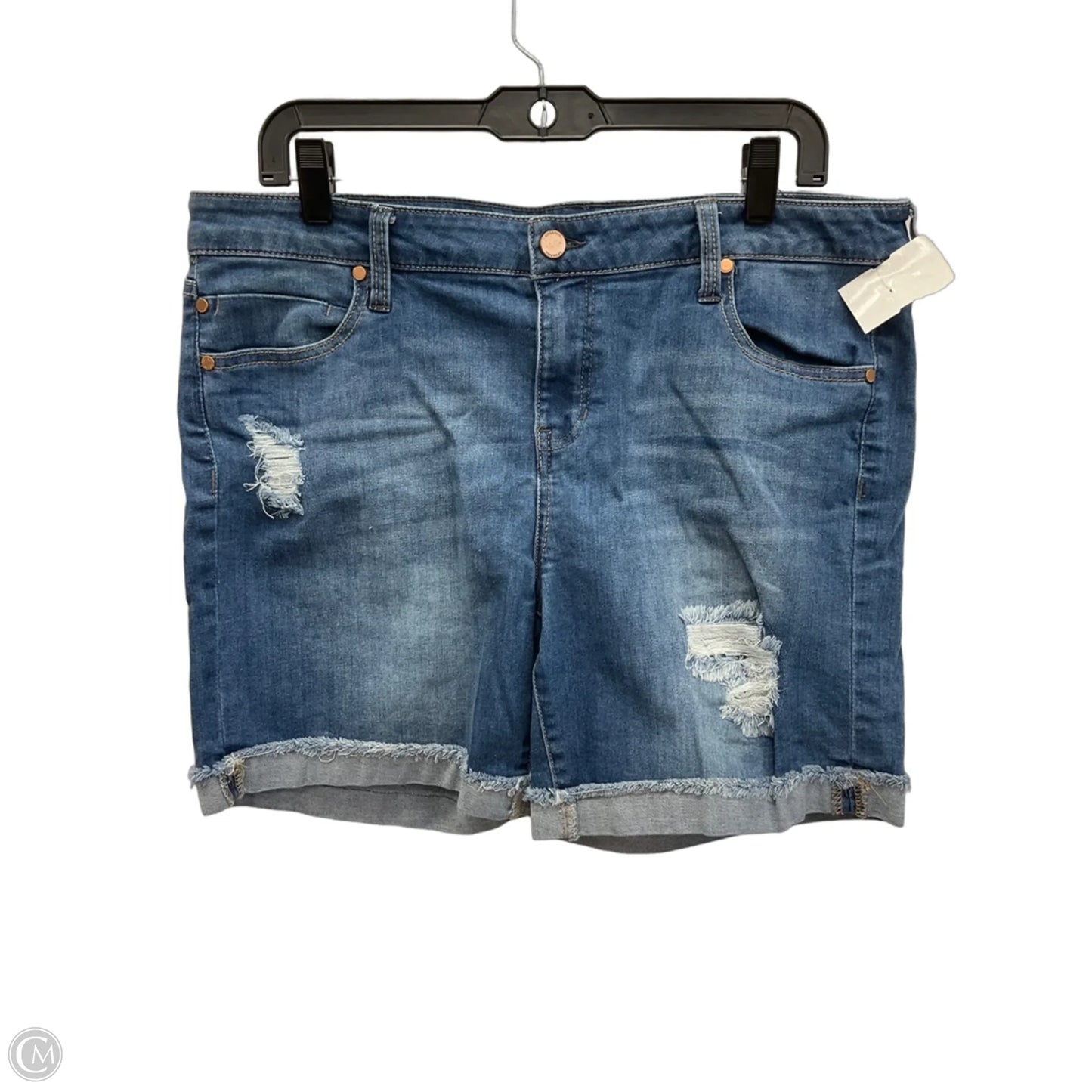 Shorts By Liverpool In Blue Denim, Size: 14