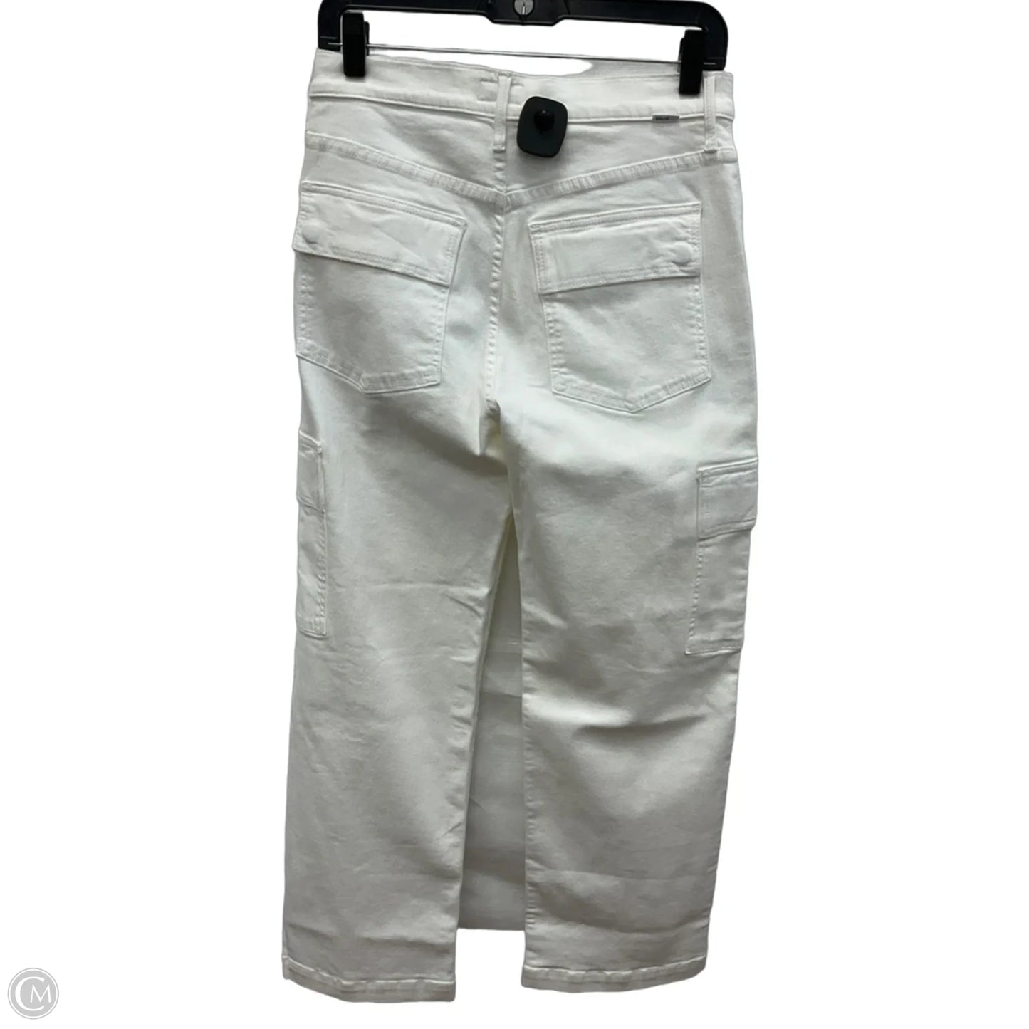 Jeans Straight By Mother In White Denim, Size: 6