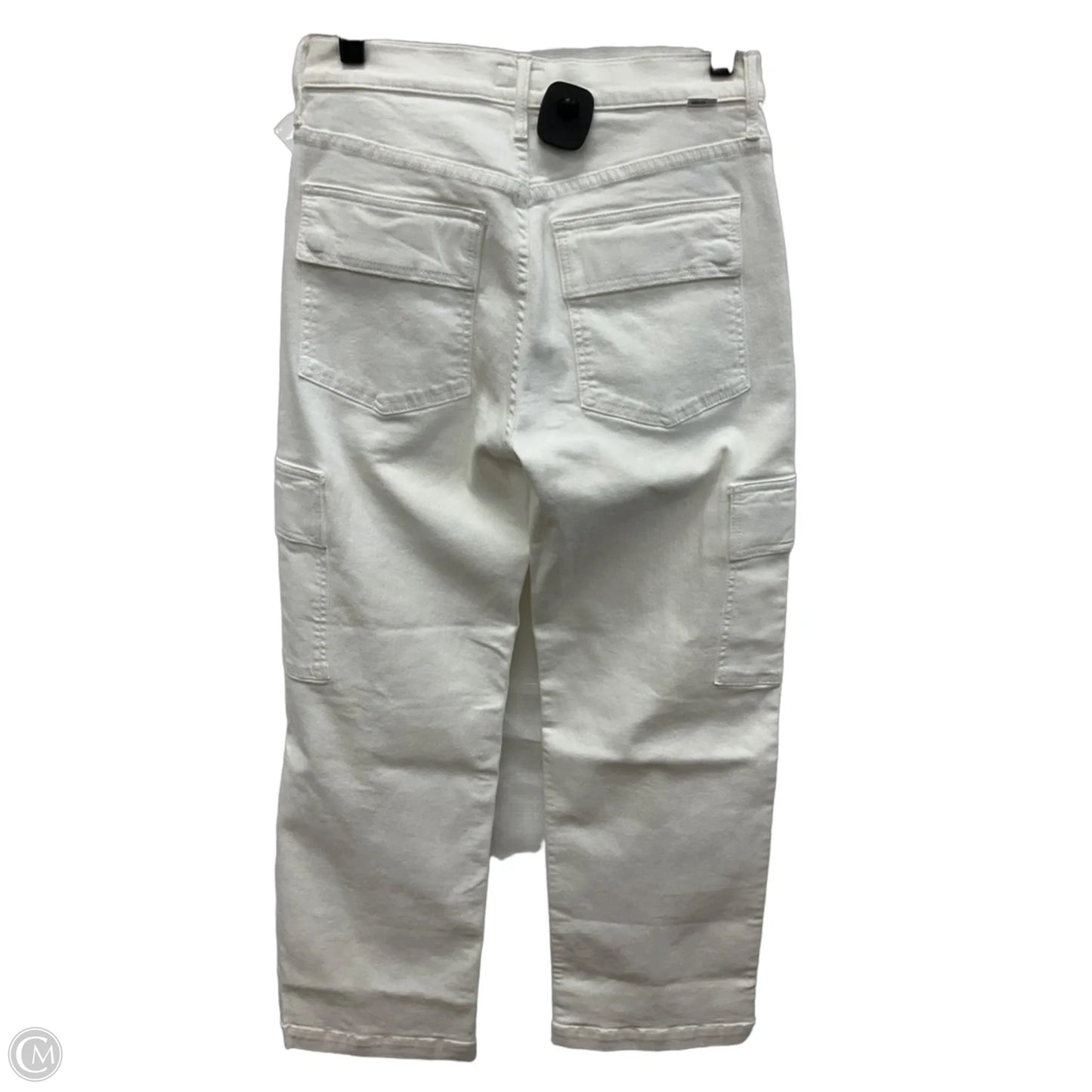 Jeans Straight By Mother In White Denim, Size: 6