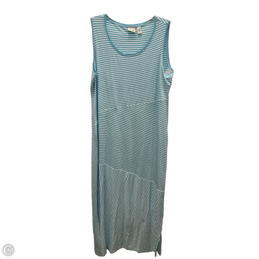 Dress Casual Maxi By Zenergy By Chicos In Striped Pattern, Size: L