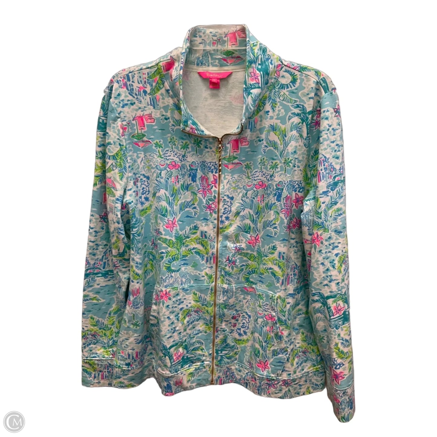 Jacket Designer By Lilly Pulitzer In Blue, Size: Xl