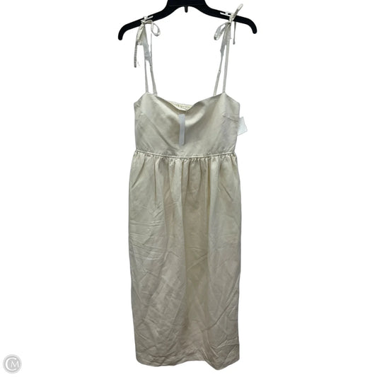 Dress Casual Midi By Uniqlo In Cream, Size: S