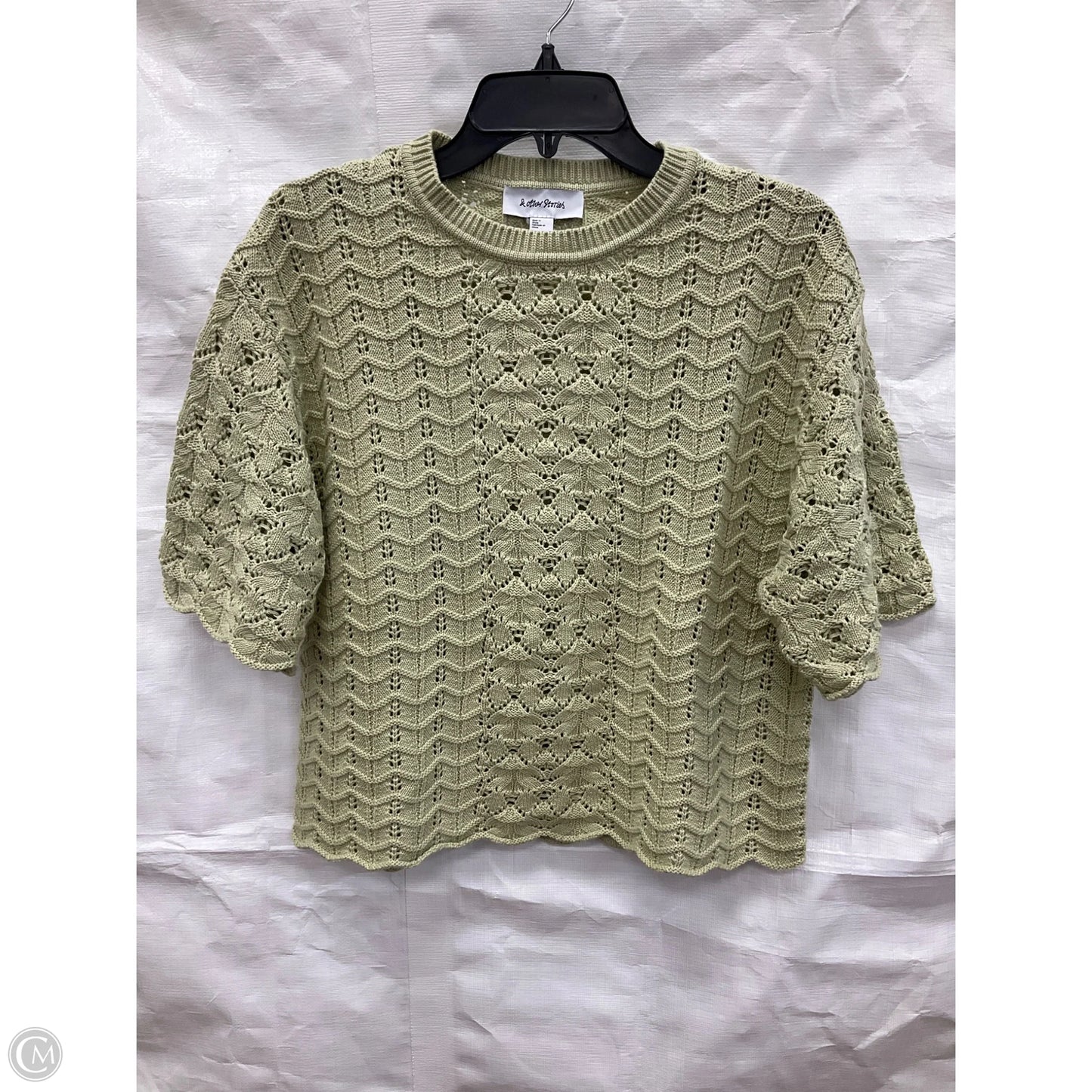 Top Short Sleeve By Cmc In Green, Size: S