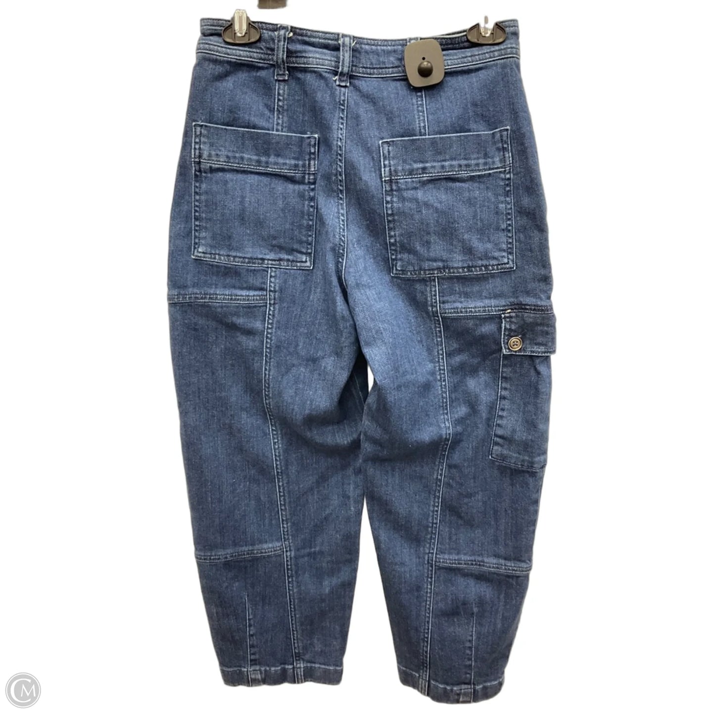 Jeans Cropped By Pilcro In Blue Denim, Size: 4