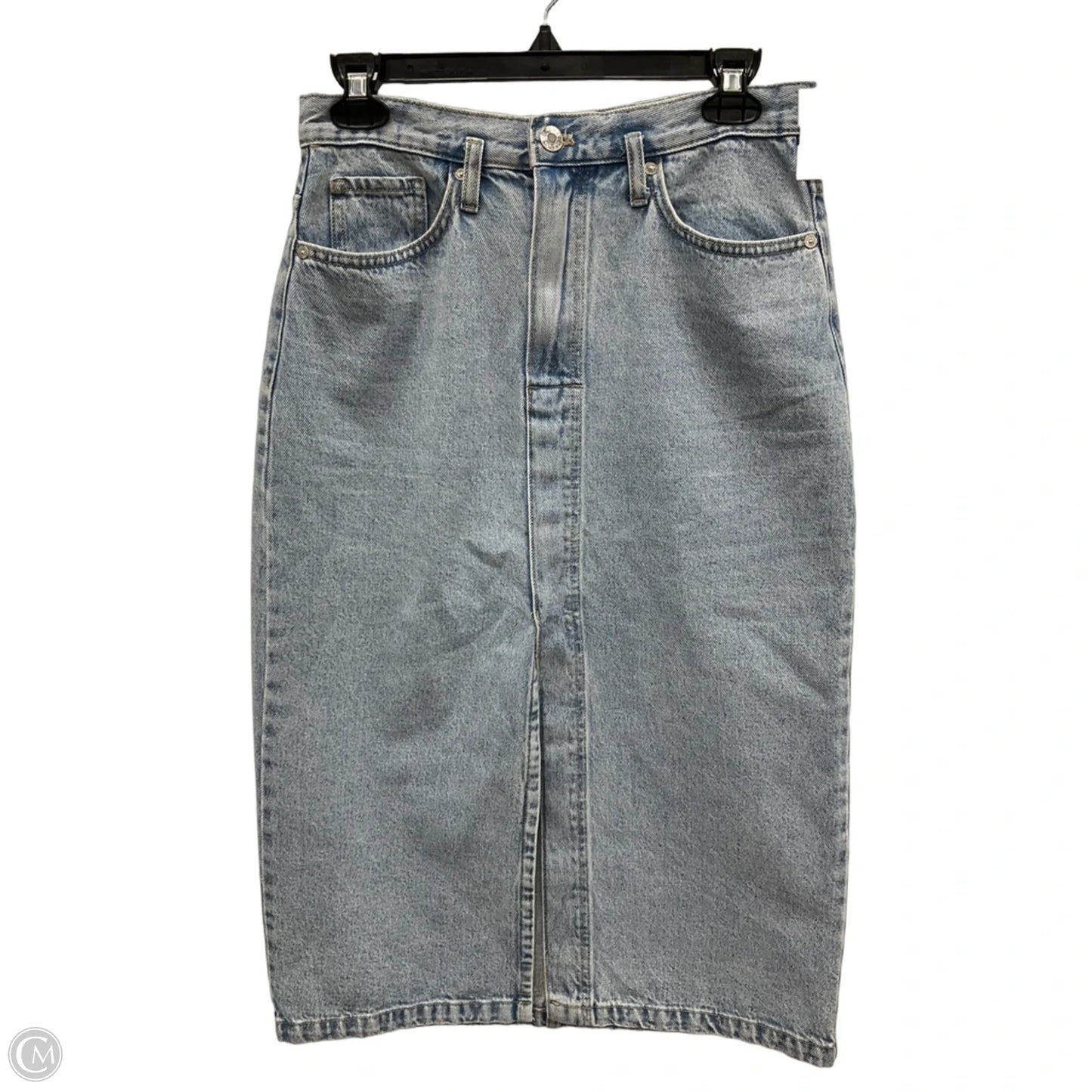 Skirt Midi By Mng In Blue Denim, Size: 4